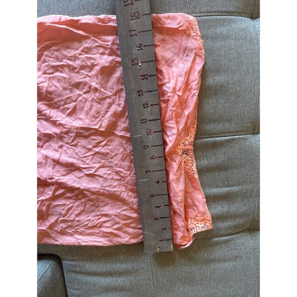 Victoria’s Secret Silk Blend Lingerie Slip Dress Peach Lace Trim Y2K Women’s M - Picture 6 of 9